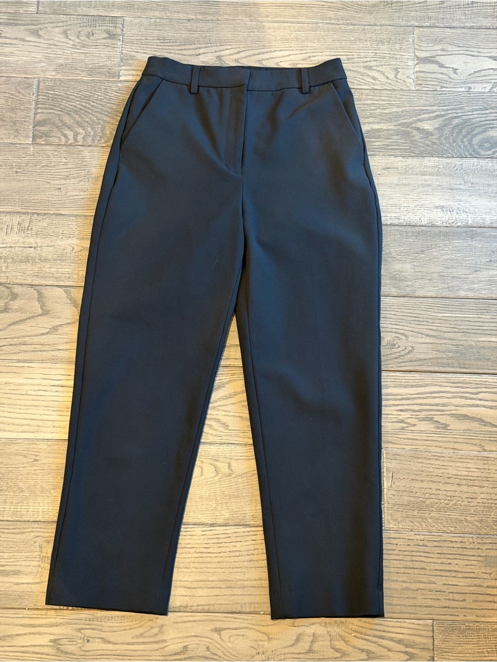 Express Editor Straight Super High Rise Classic Black Dress Pants - Picture 2 of 9
